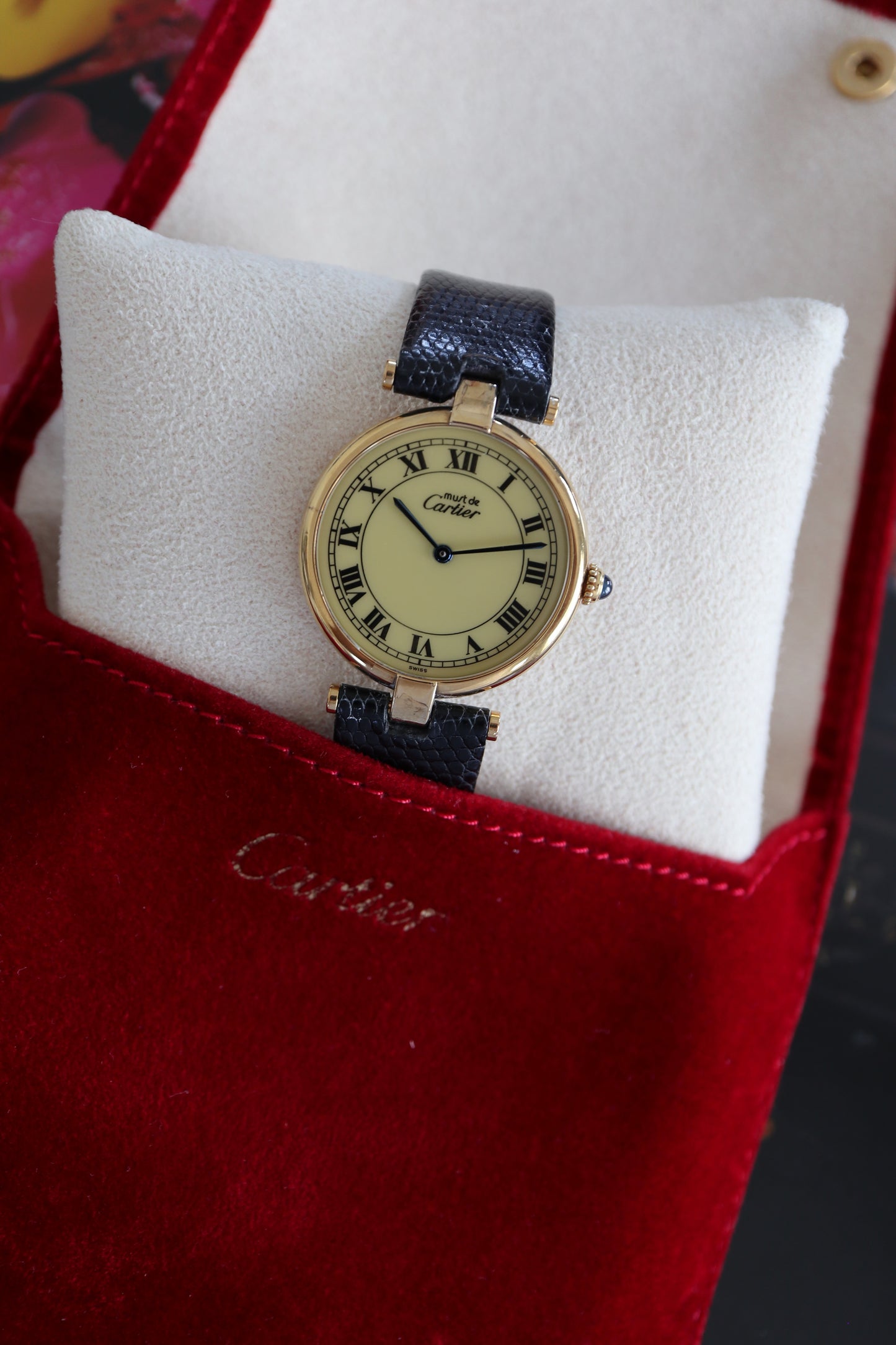 Cartier Vendome Vermeil LM Quartz 590003 (1988–1990)