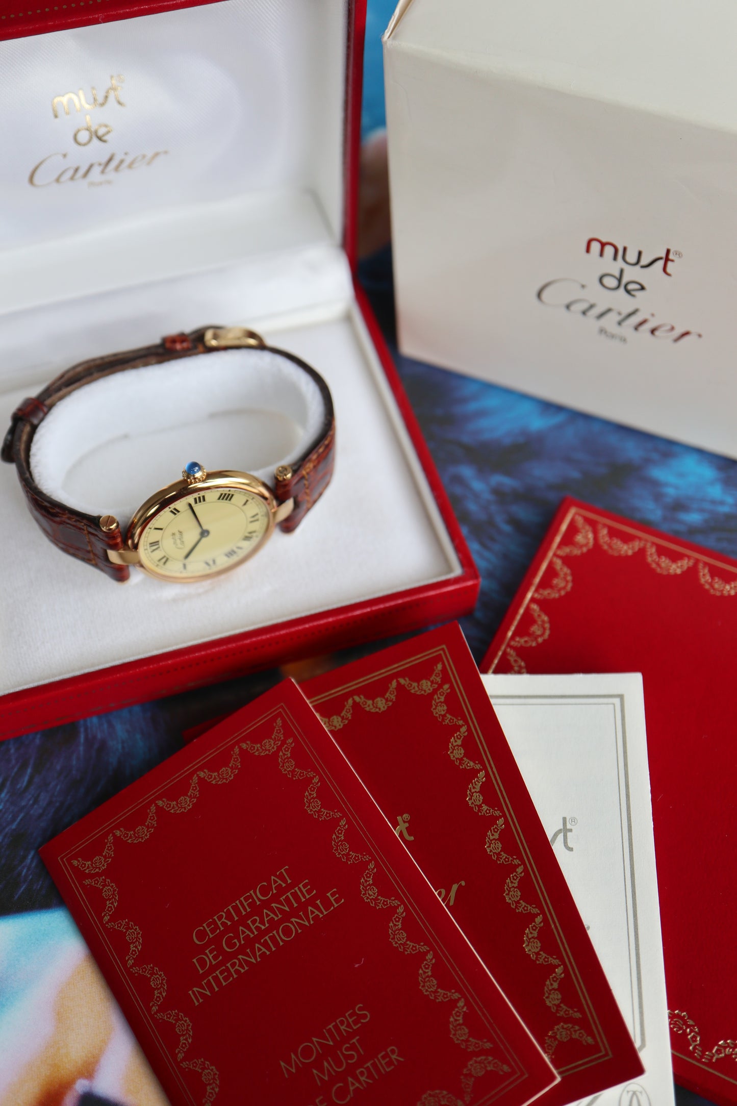 Cartier Vendome Vermeil LM Quartz 590003 (1993) – Full Set