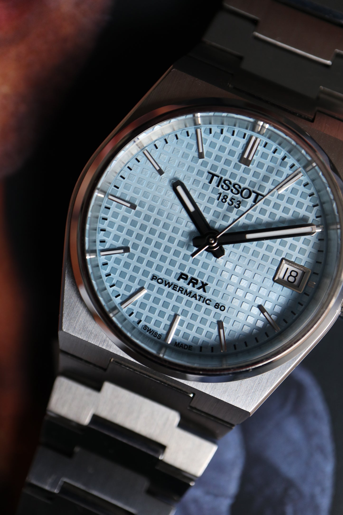 Tissot PRX Powermatic 80 “Ice Blue” Automatic T137.407.11.351.00 (2024) – Full Set