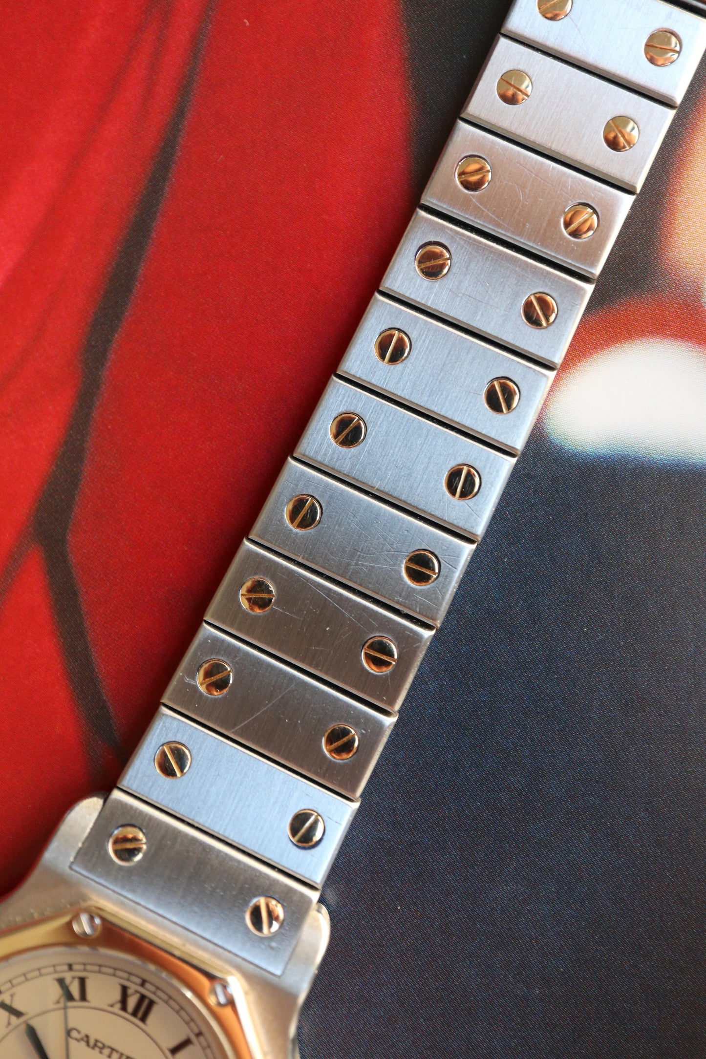 Cartier Santos Octagon LM Two-Tone Quartz 187902 (1989–1990)