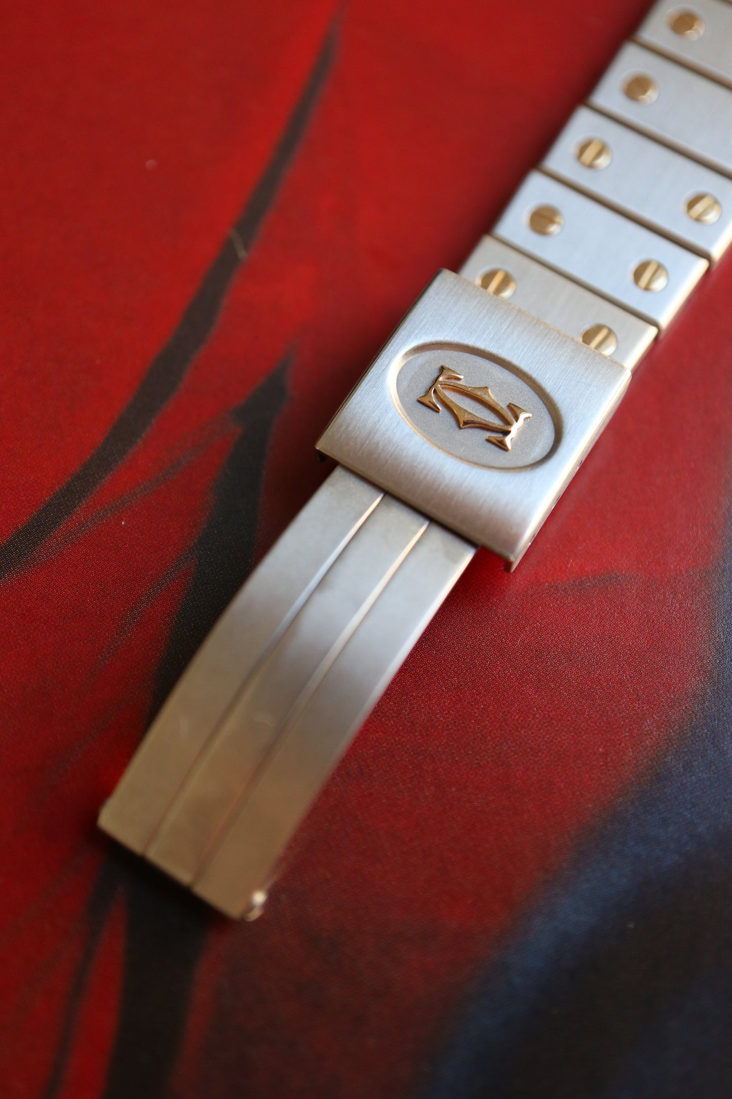Cartier Santos Octagon LM Two-Tone Quartz 187902 (1989–1990)