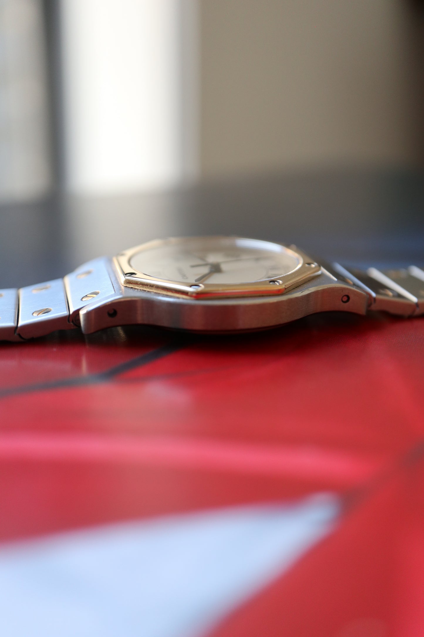 Cartier Santos Octagon LM Two-Tone Quartz 187902 (1989–1990)