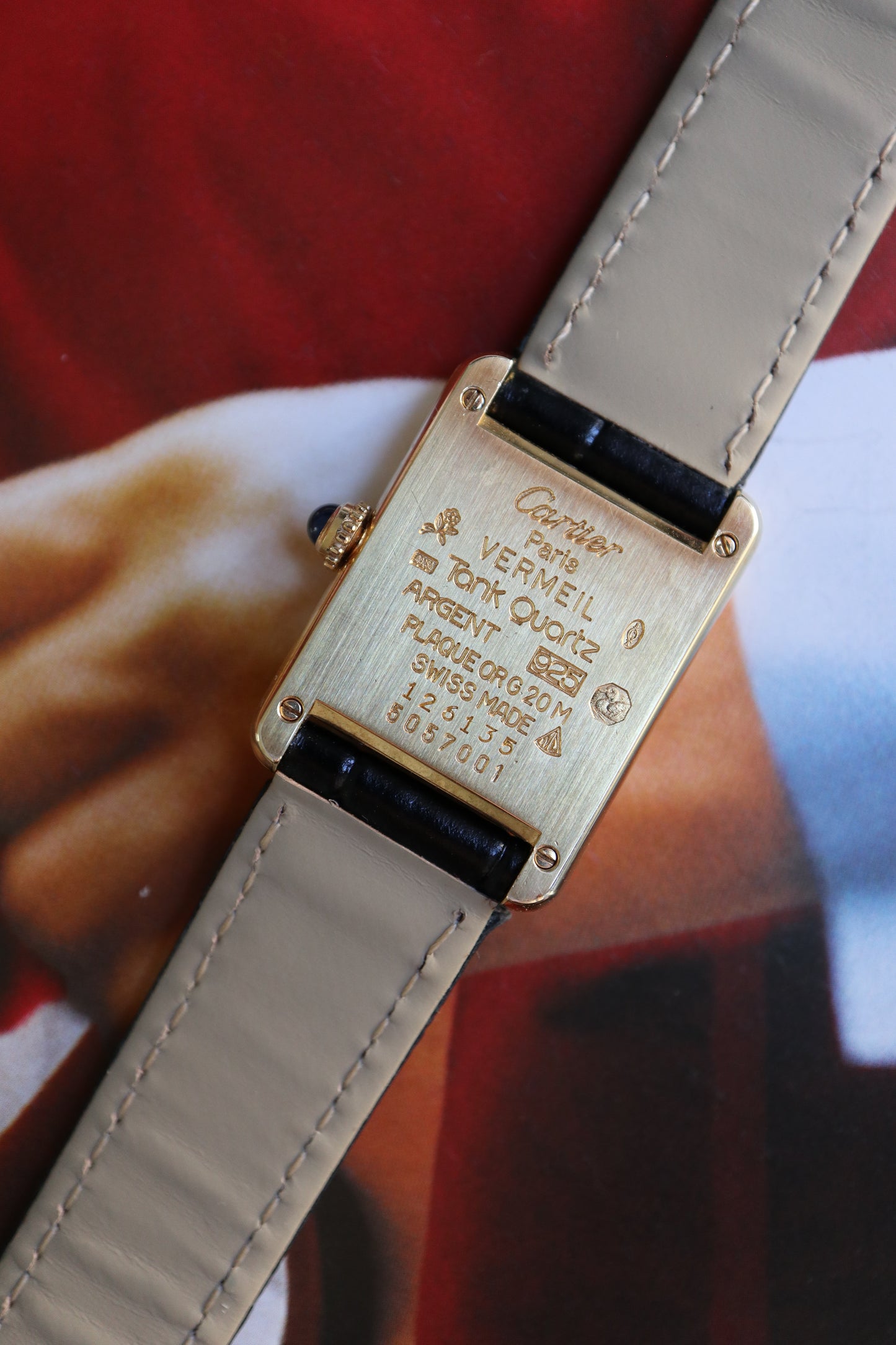 Cartier Tank Vermeil SM Quartz 5057001 (1994–1995)