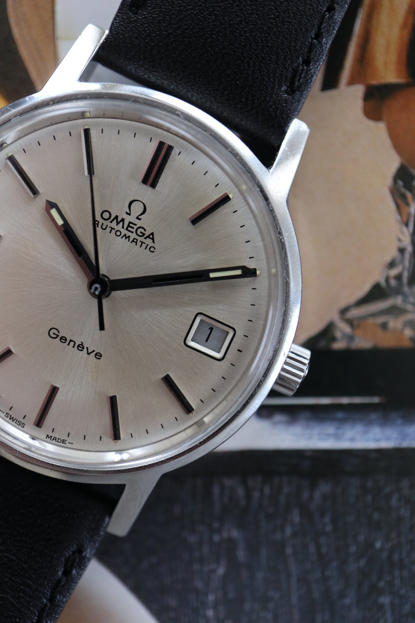 Omega Genève Automatic Date Cal. 1012 166.0163 (1973)