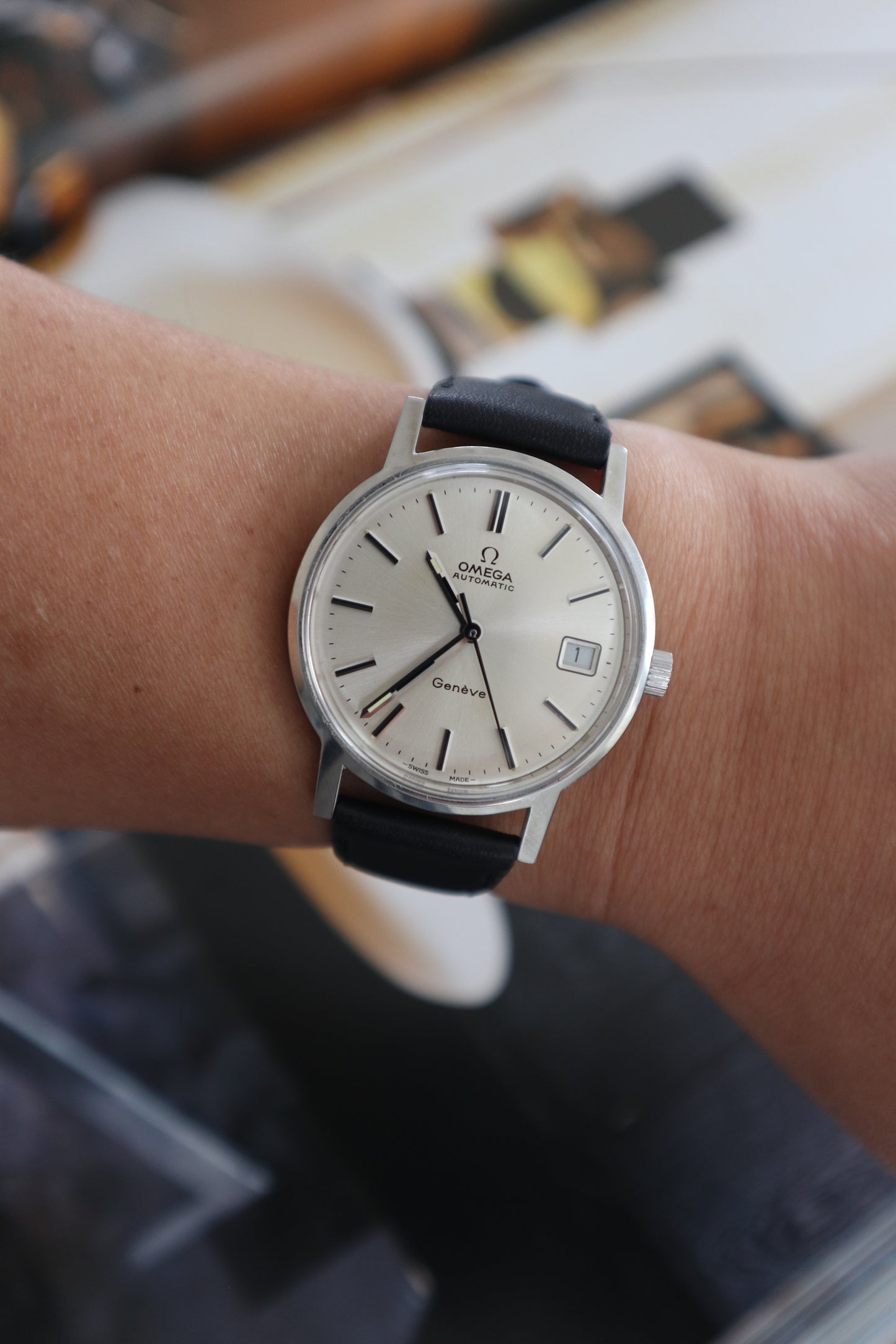 Omega Genève Automatic Date Cal. 1012 166.0163 (1973)