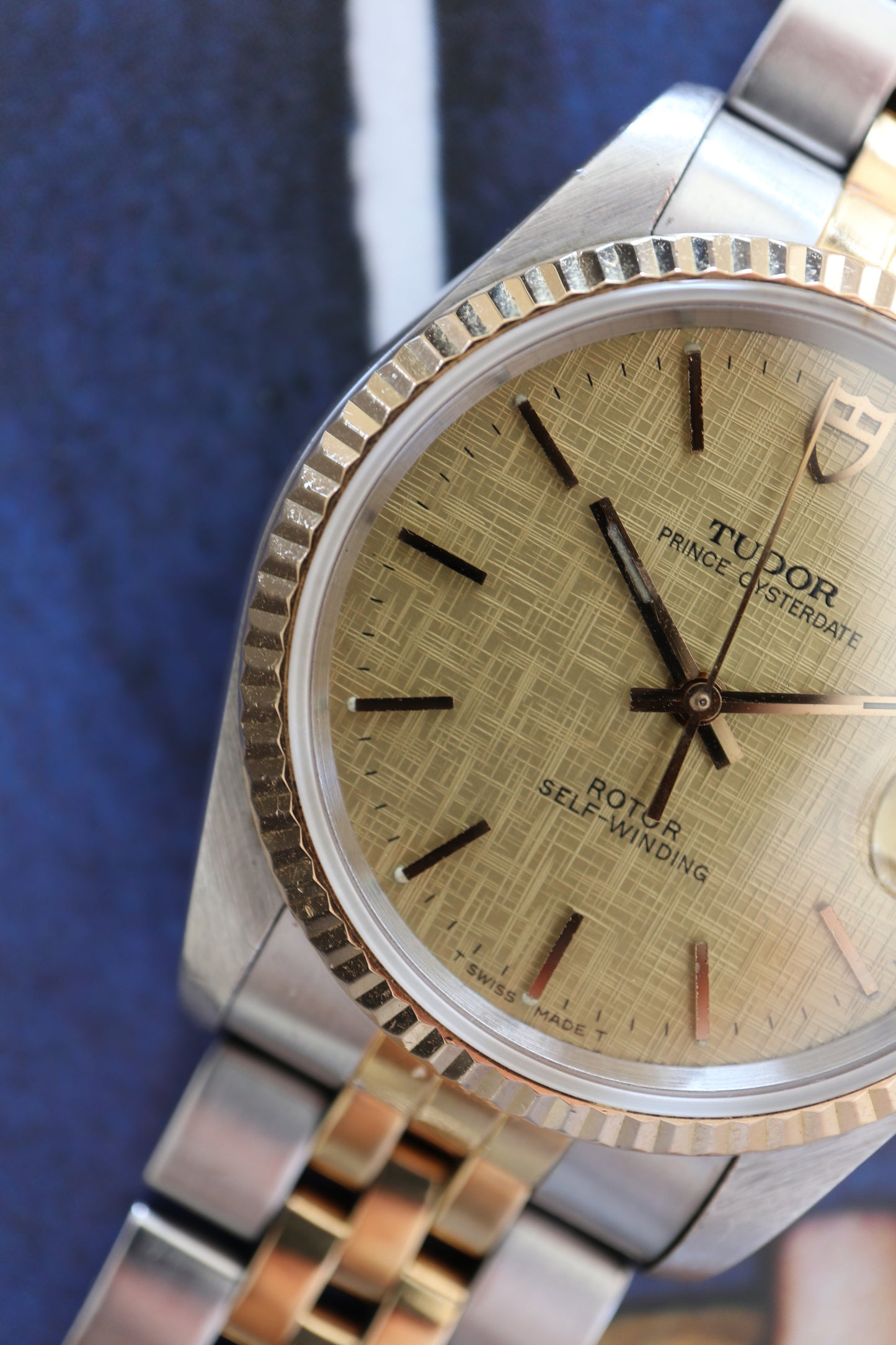 Tudor Prince Oysterdate Champagne Linen Dial Automatic 74033 (1995–1996)