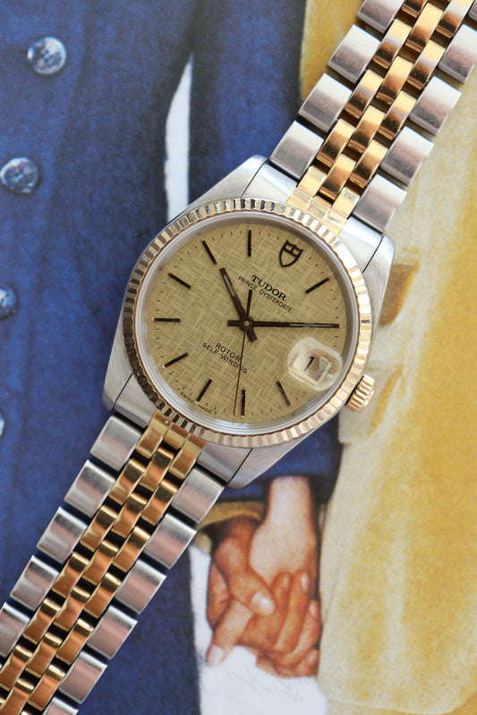 Tudor Prince Oysterdate Champagne Linen Dial Automatic 74033 (1995–1996)
