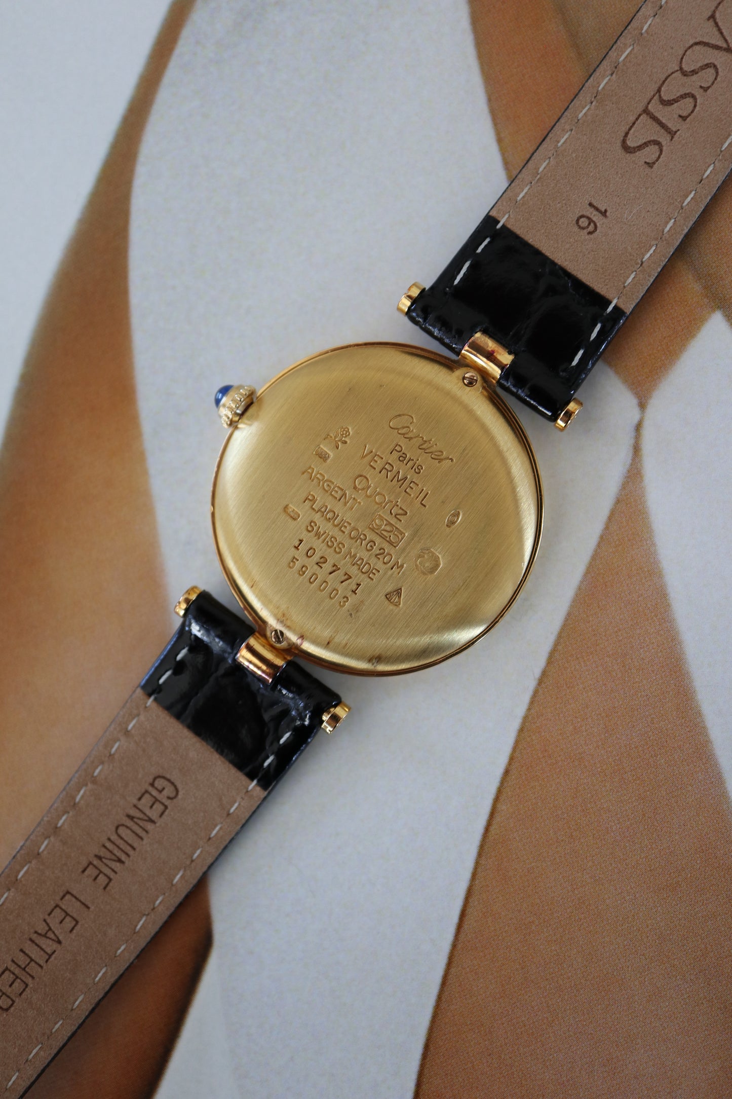 Cartier Vendome Vermeil LM Quartz 590003 (1991–1993)