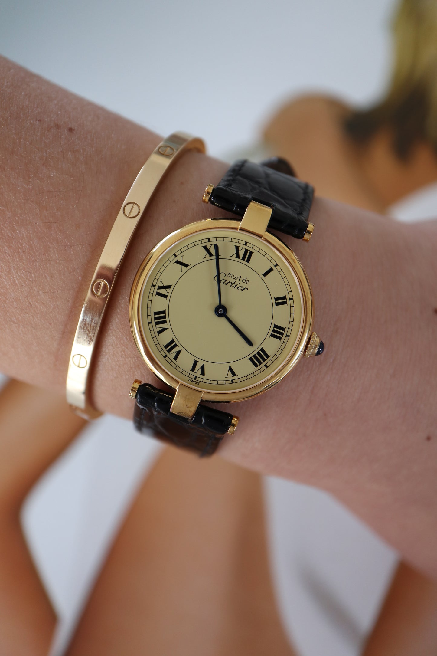 Cartier Vendome Vermeil LM Quartz 590003 (1991–1993)