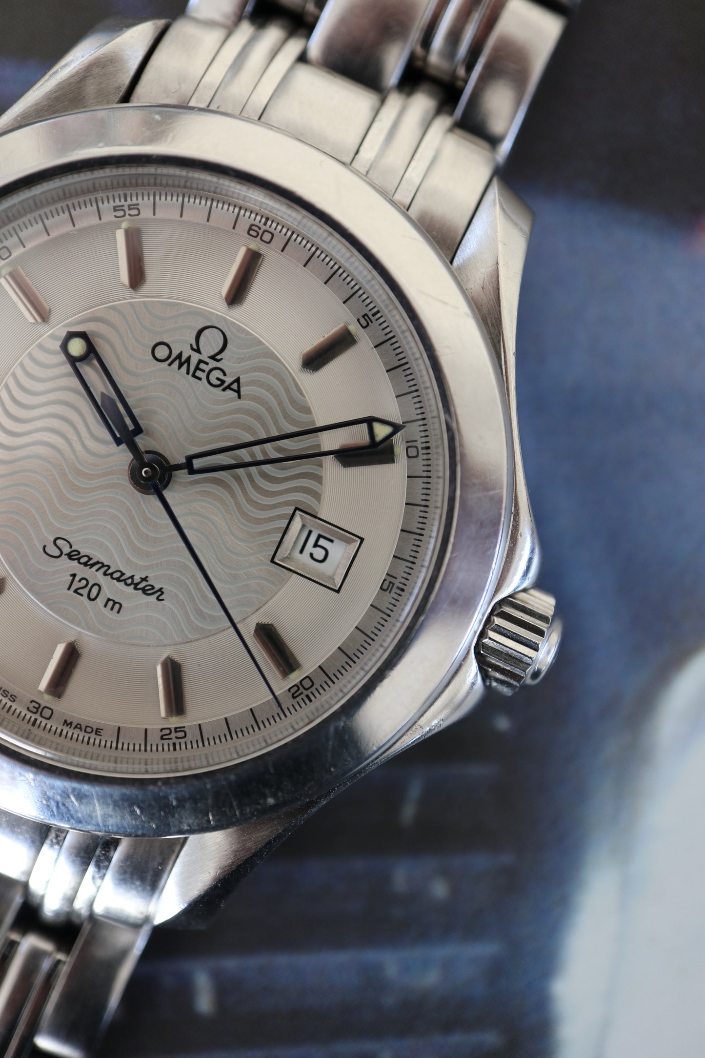 Omega Seamaster 120M “Silver Wave Dial” Quartz 2511.31 (1996)