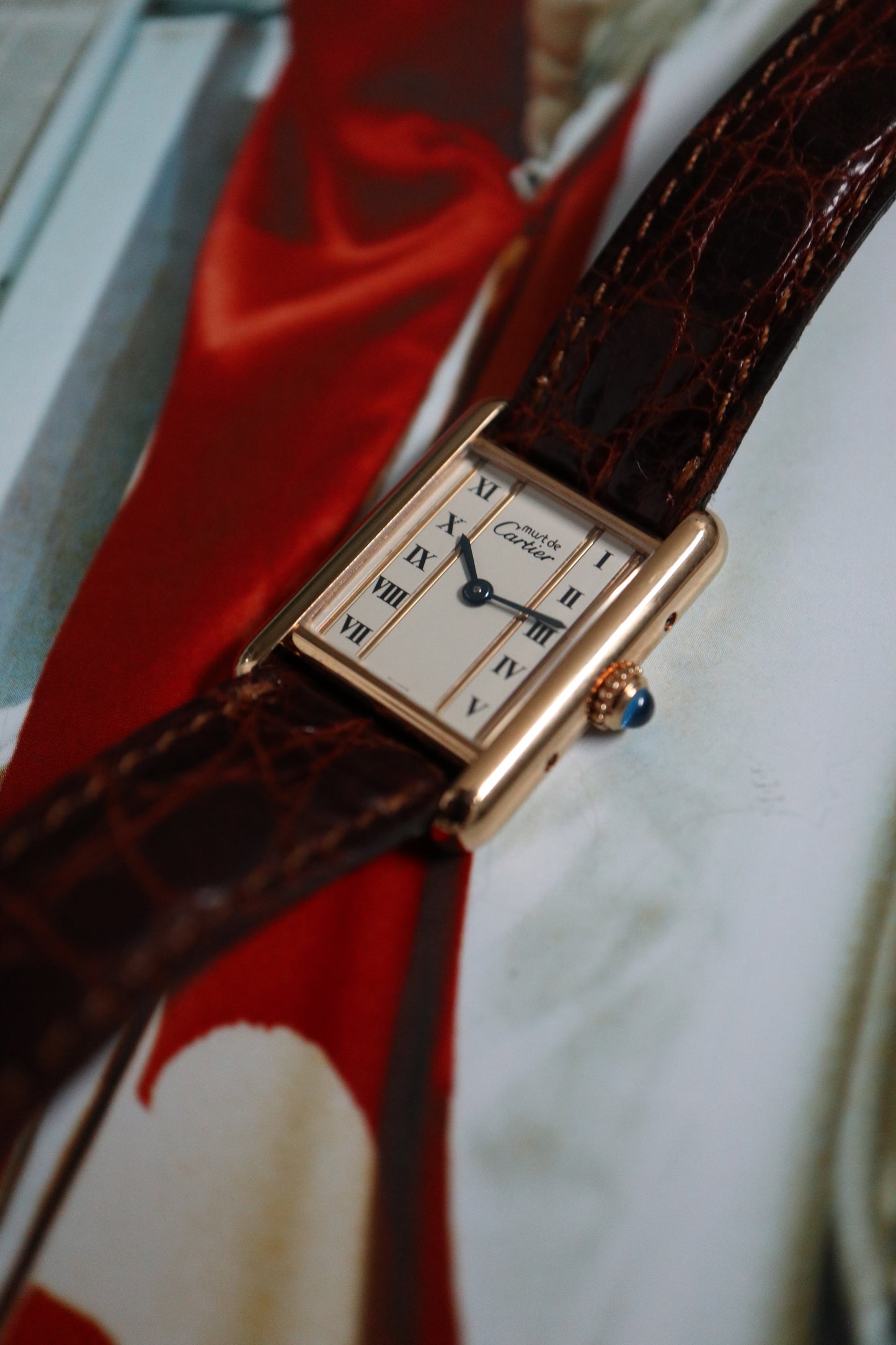 Cartier Tank Vermeil SM Quartz 5057001 (1991–1992)
