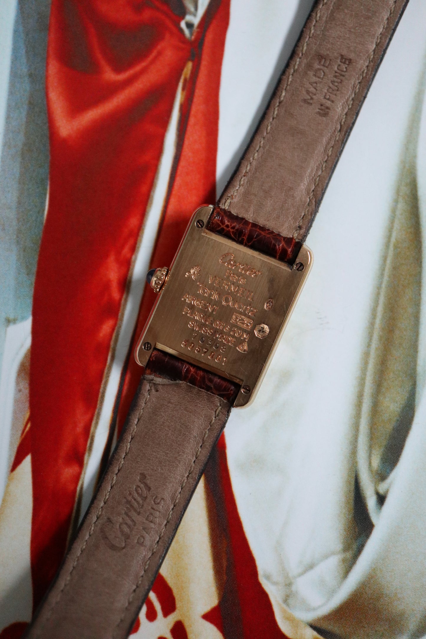 Cartier Tank Vermeil SM Quartz 5057001 (1991–1992)