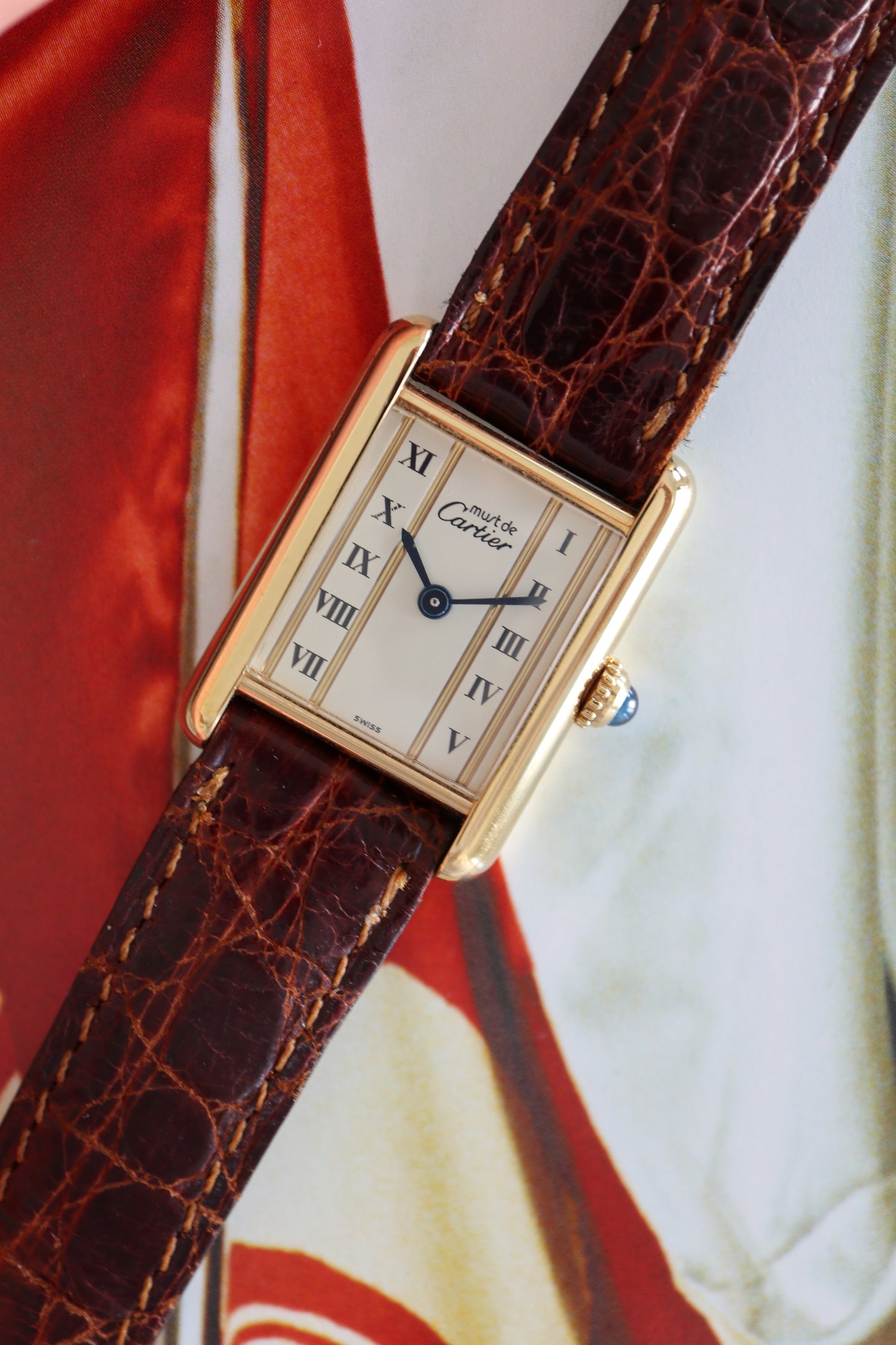 Cartier Tank Vermeil SM Quartz 5057001 (1991–1992)