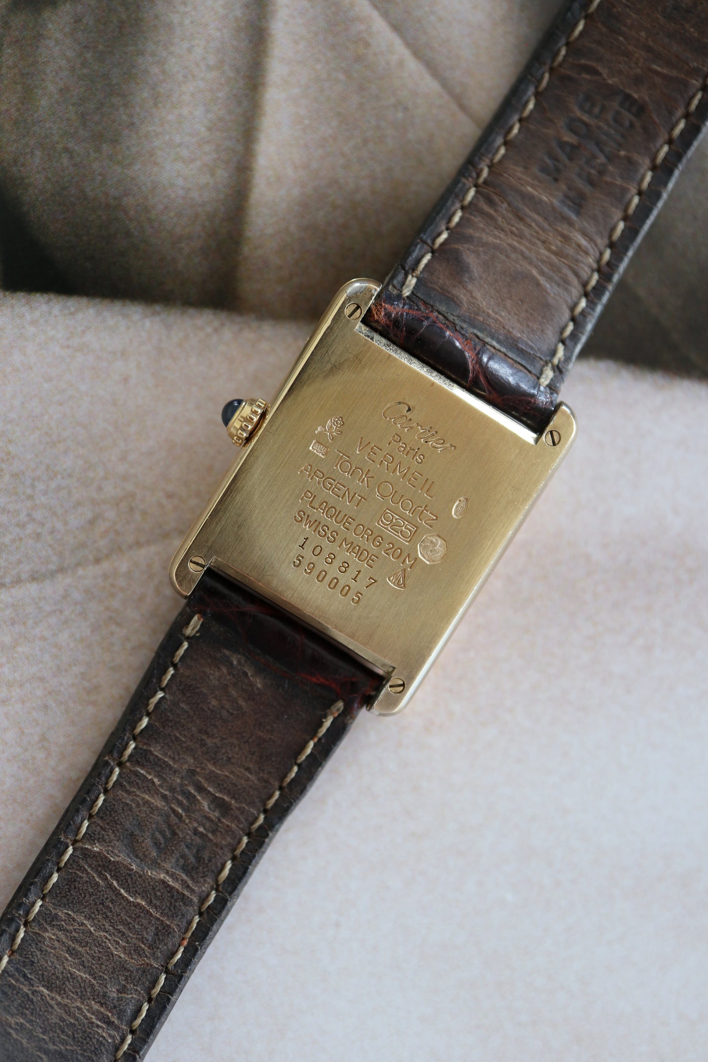 Cartier Tank Vermeil LM Quartz 590005 (1993–1994)