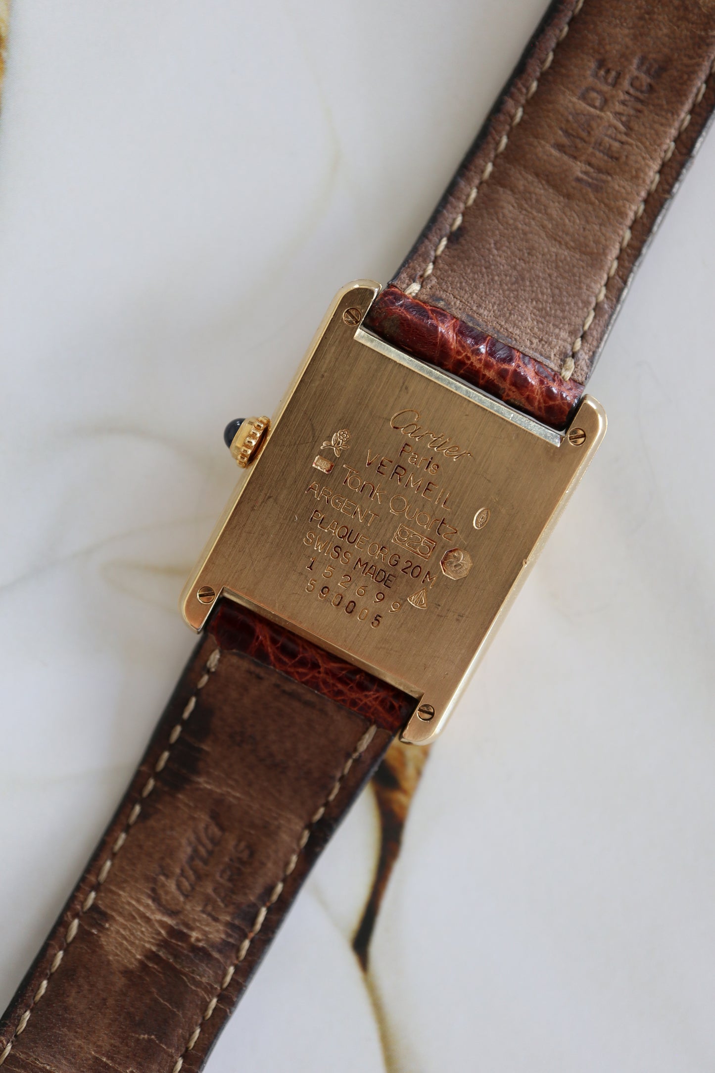 Cartier Tank Vermeil LM Quartz 590005 (1995–1996)