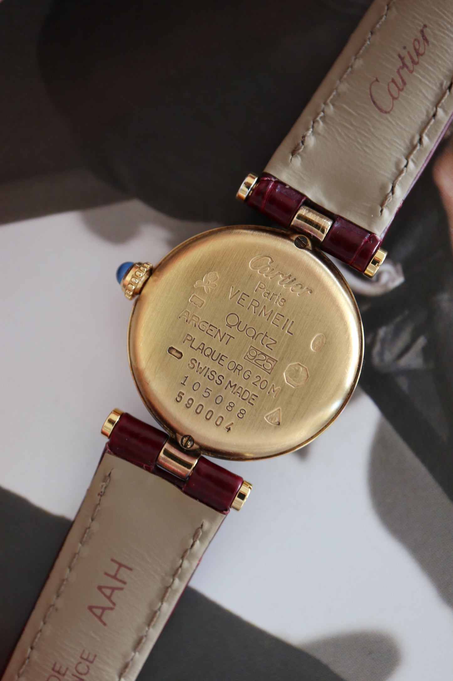Cartier Vendome Vermeil SM Quartz 590004 (1991–1993)