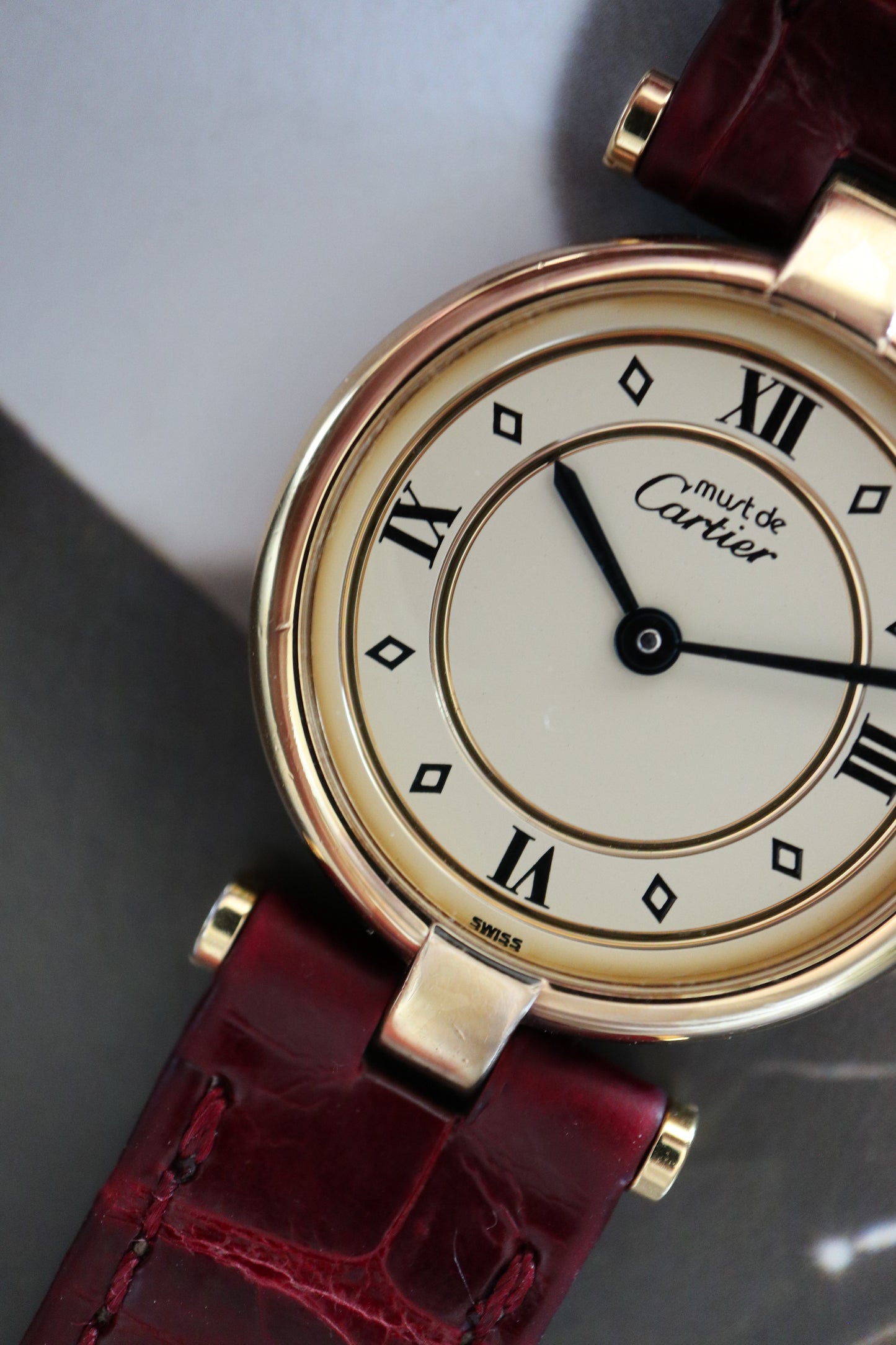 Cartier Vendome Vermeil SM Quartz 590004 (1991–1993)