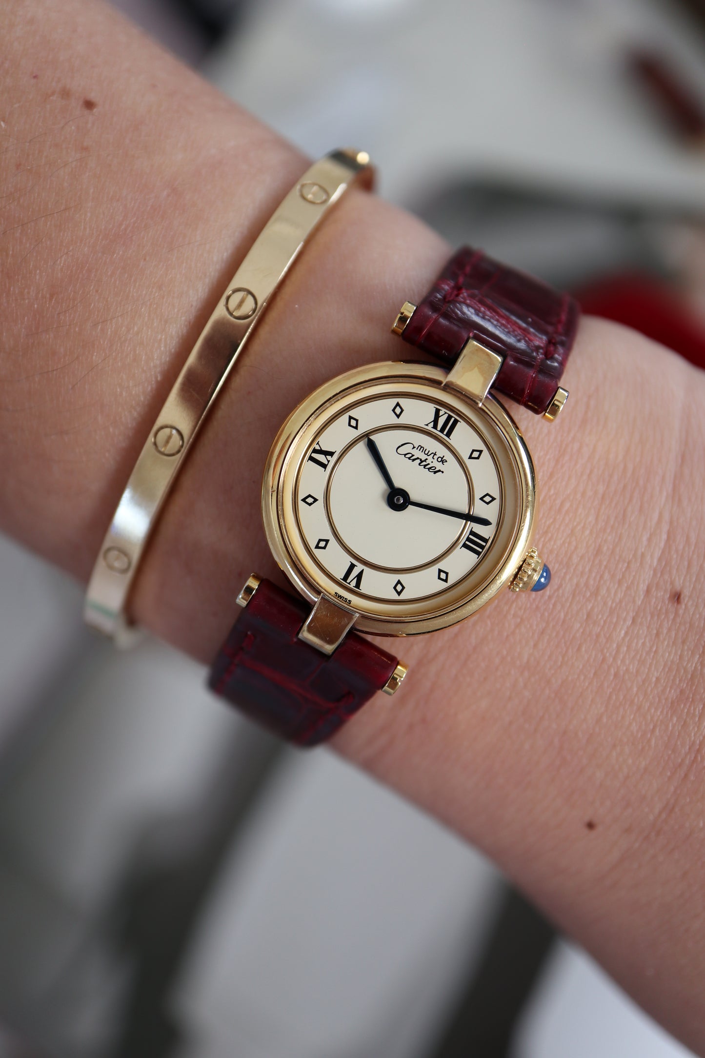 Cartier Vendome Vermeil SM Quartz 590004 (1991–1993)