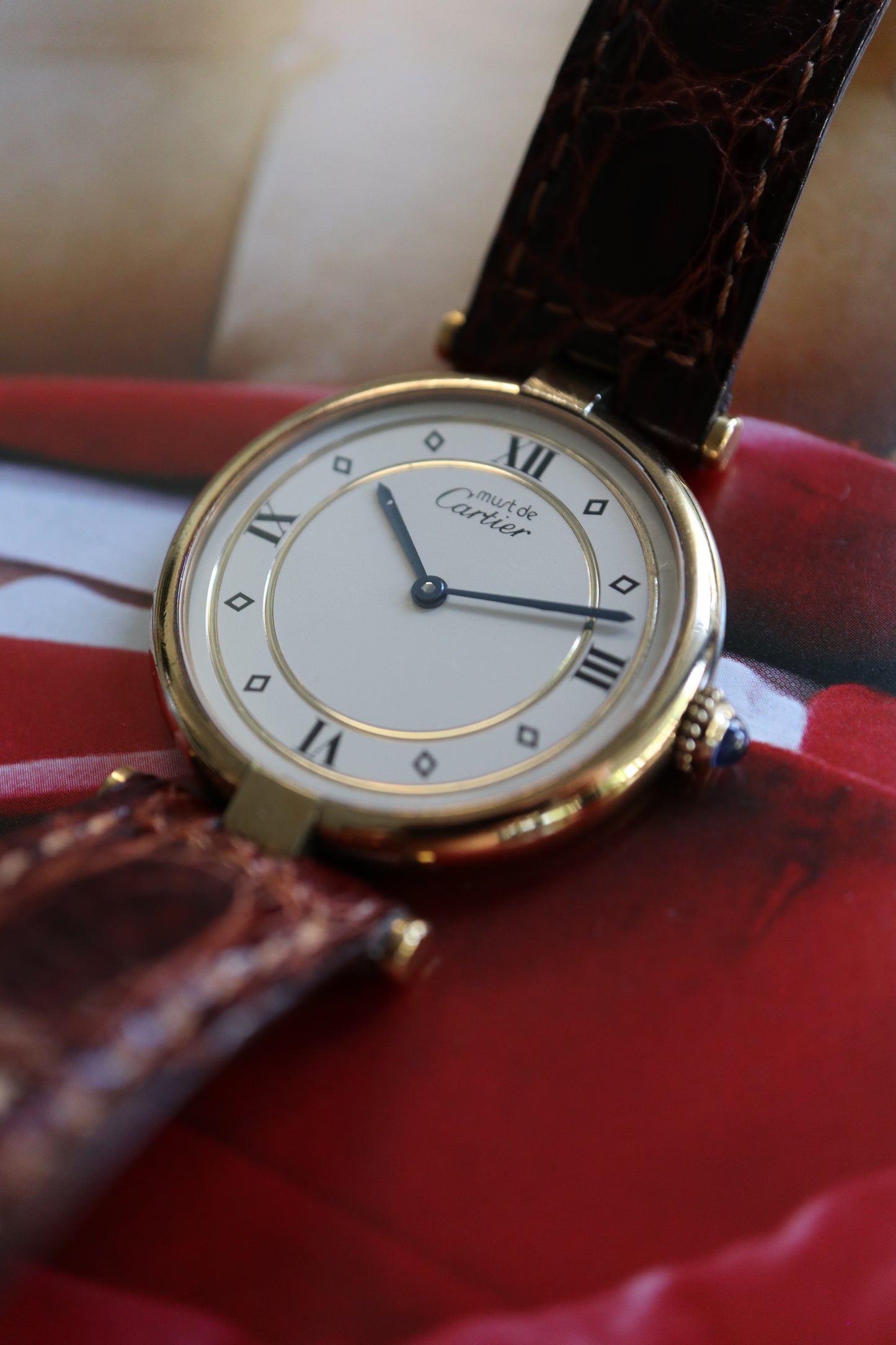 Cartier Vendome Vermeil LM Quartz 590003 (1990) – Full Set