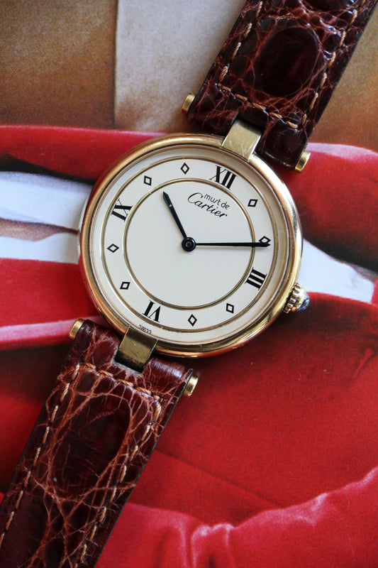Cartier Vendome Vermeil LM Quartz 590003 (1990) – Full Set