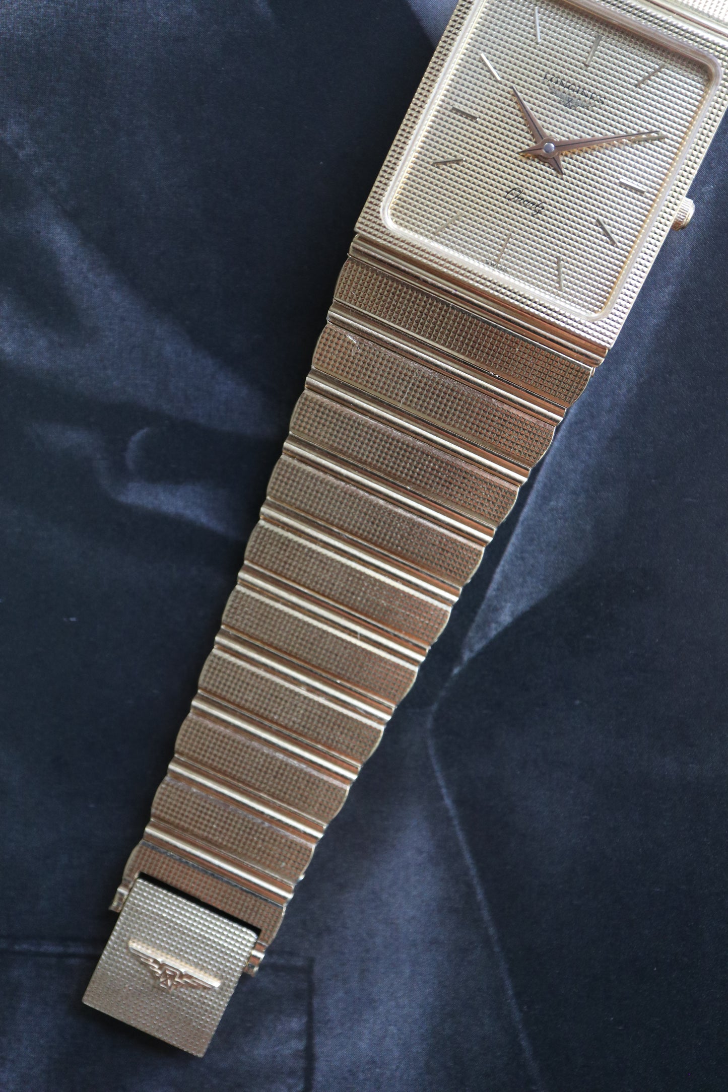 Longines Gold-Plated Rectangular Quartz (1979–1981)