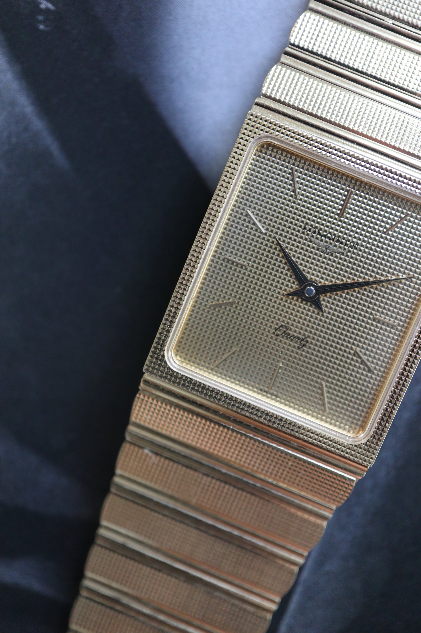 Longines Gold-Plated Rectangular Quartz (1979–1981)