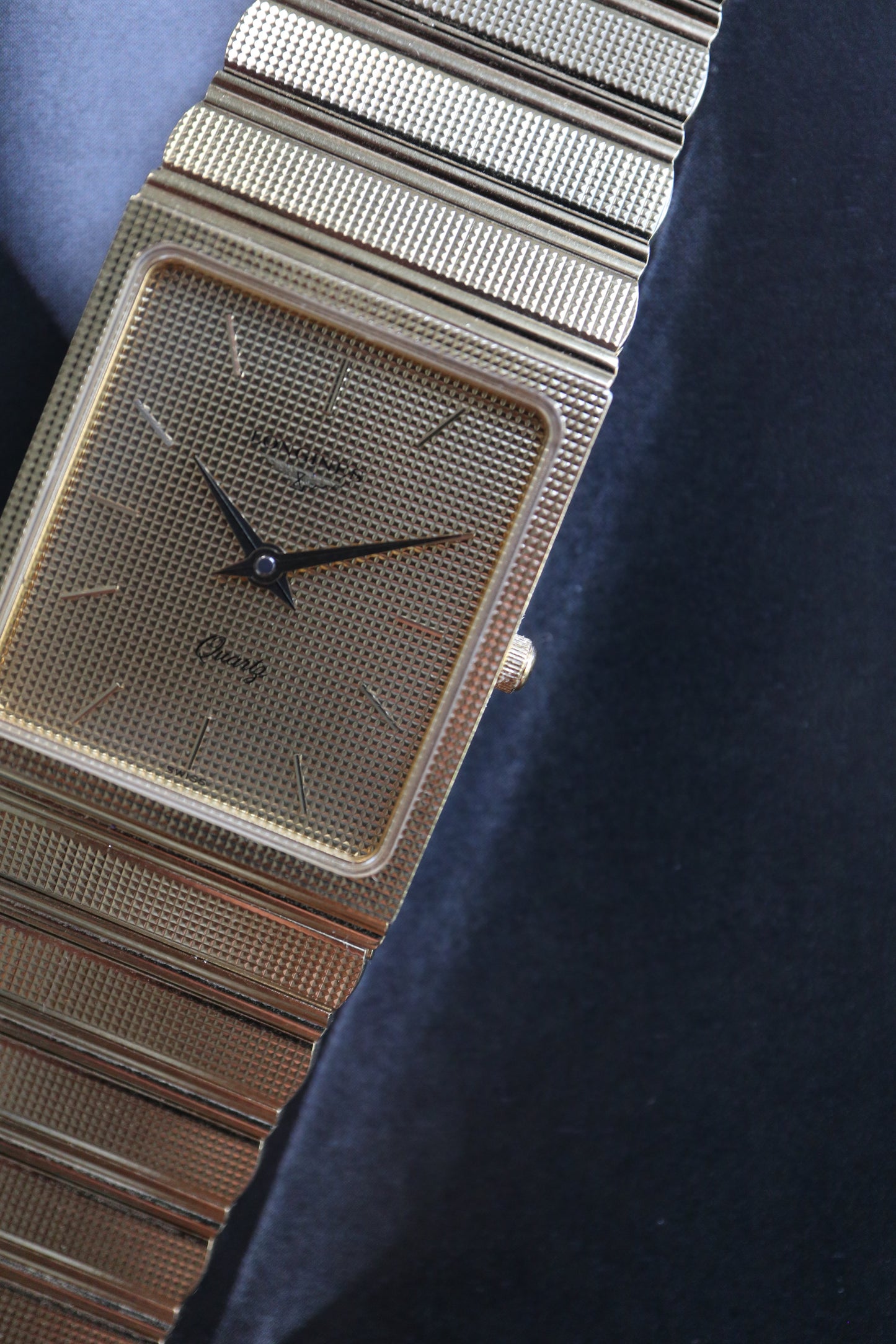 Longines Gold-Plated Rectangular Quartz (1979–1981)