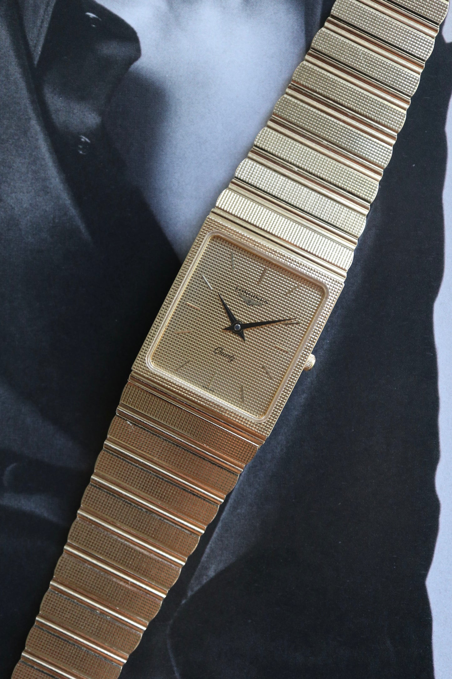 Longines Gold-Plated Rectangular Quartz (1979–1981)