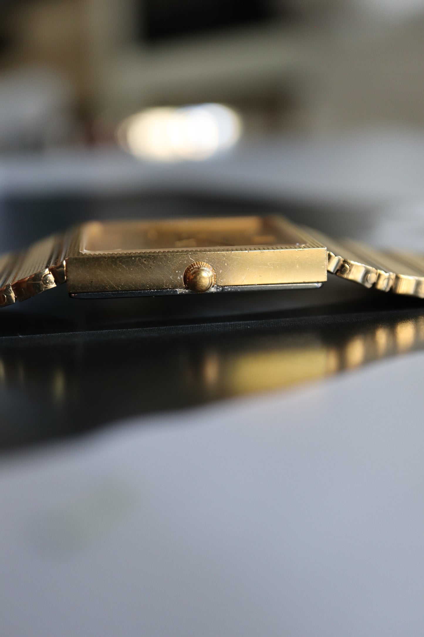 Longines Gold-Plated Rectangular Quartz (1979–1981)