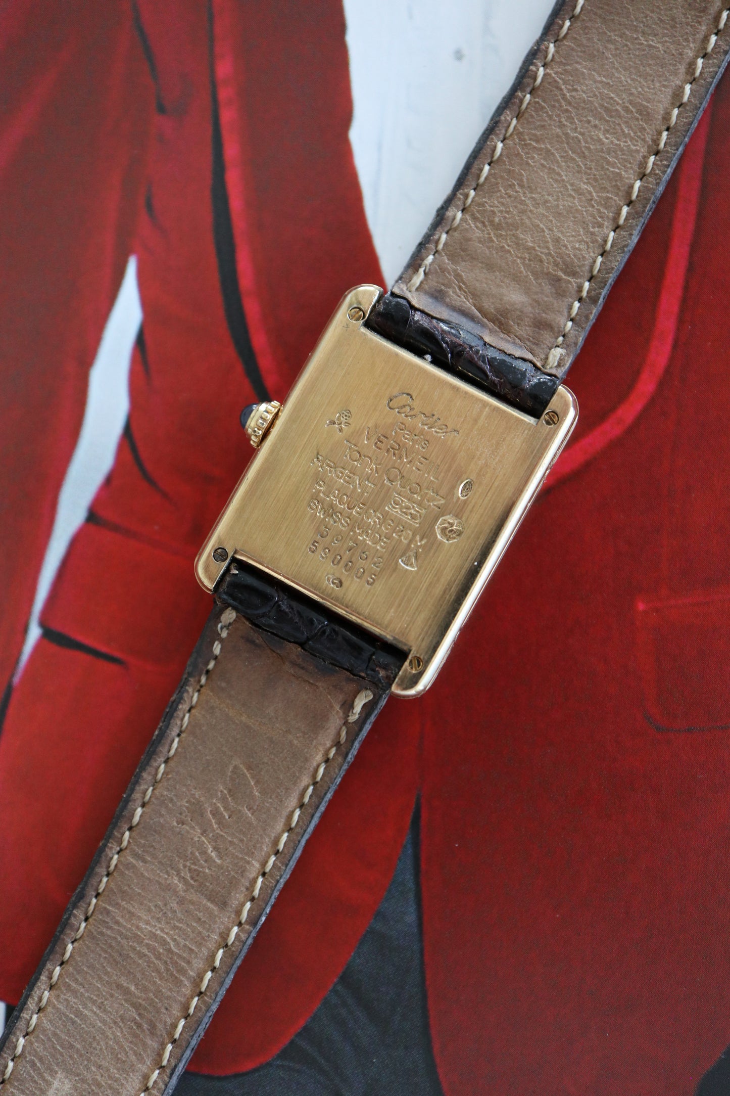 Cartier Tank Vermeil LM Quartz 590005 (1990–1991)
