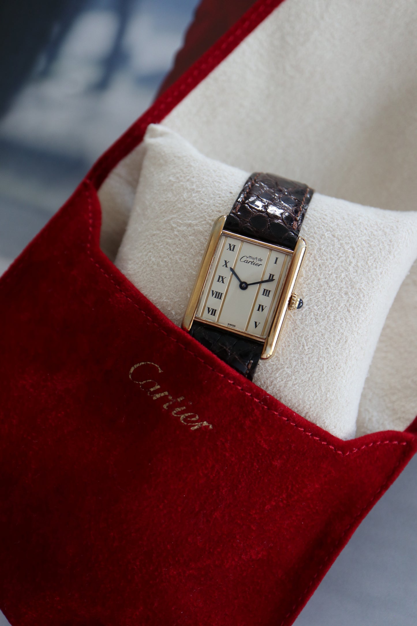 Cartier Tank Vermeil LM Quartz 590005 (1990–1991)