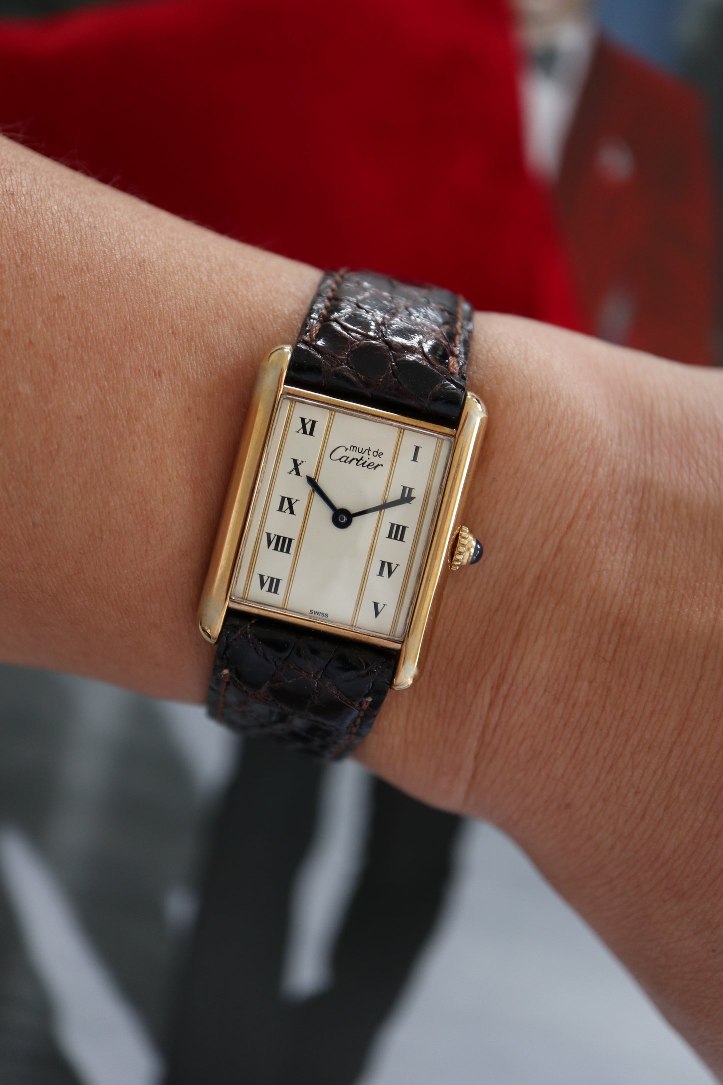 Cartier Tank Vermeil LM Quartz 590005 (1990–1991)