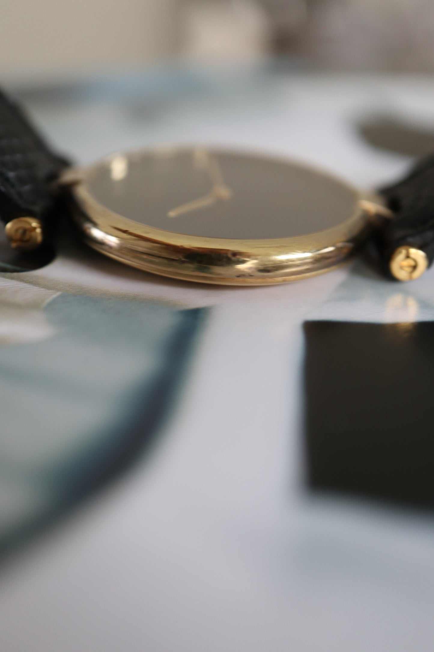 Cartier Vendome Onyx Vermeil LM Quartz Ref. 17 (1989–1991)