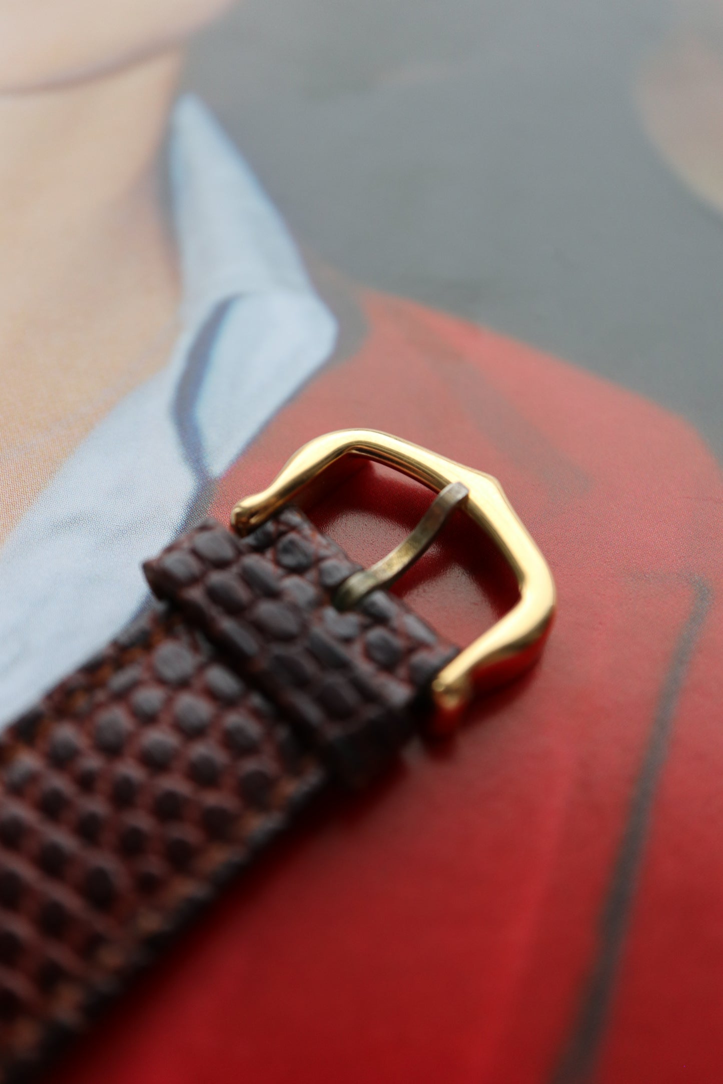 Cartier Tank Vermeil LM Tortoiseshell Dial Manual Wind Ref. 6 (1991–1992)