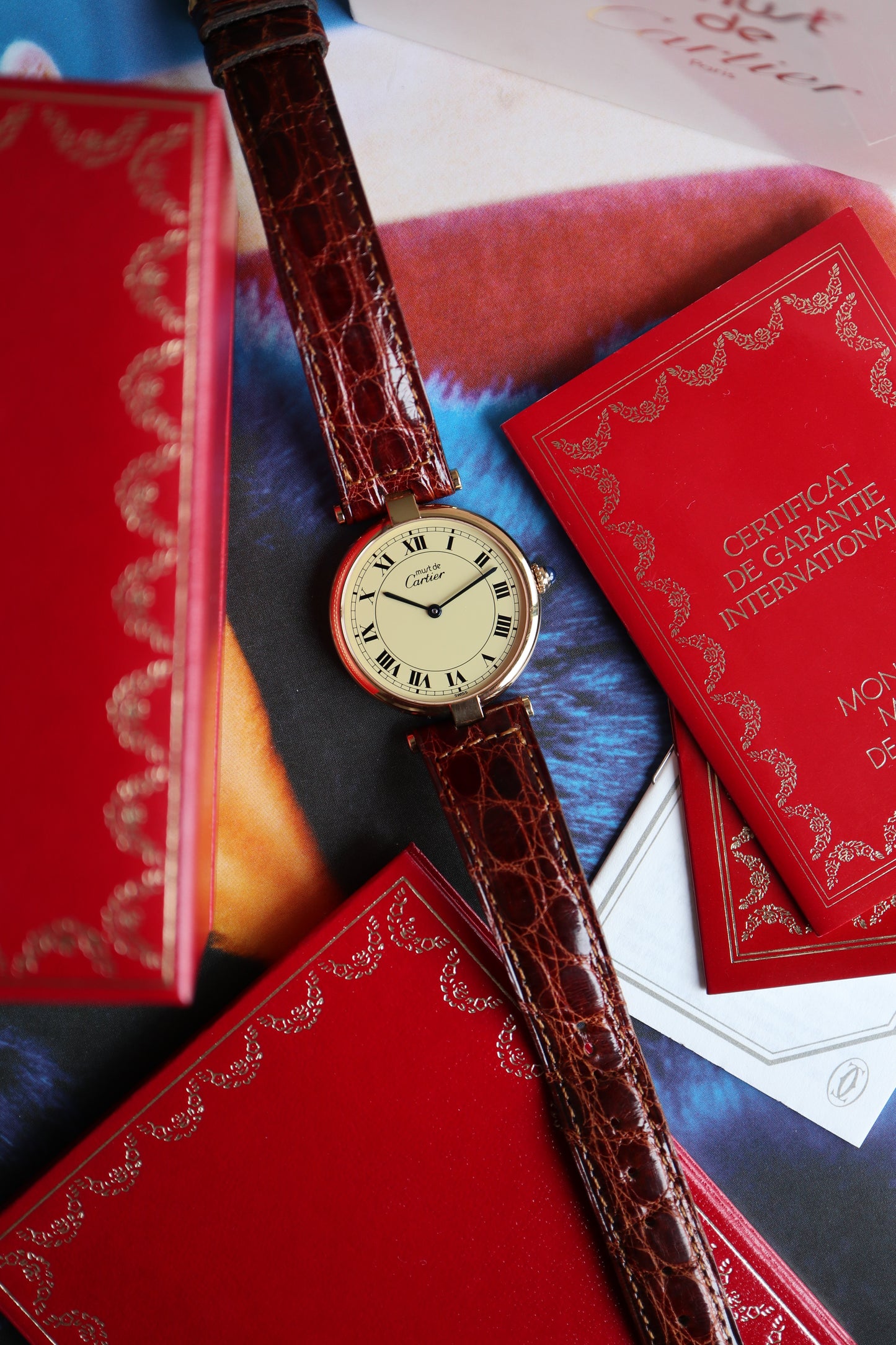Cartier Vendome Vermeil LM Quartz 590003 (1993) – Full Set