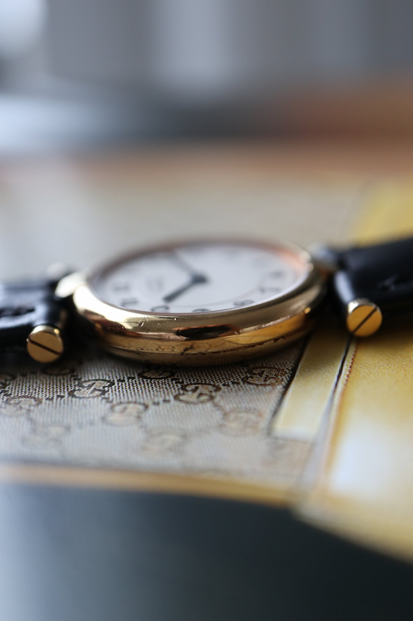 Cartier Vendome Vermeil SM Arabic Dial Quartz 590004 (1988–1990)