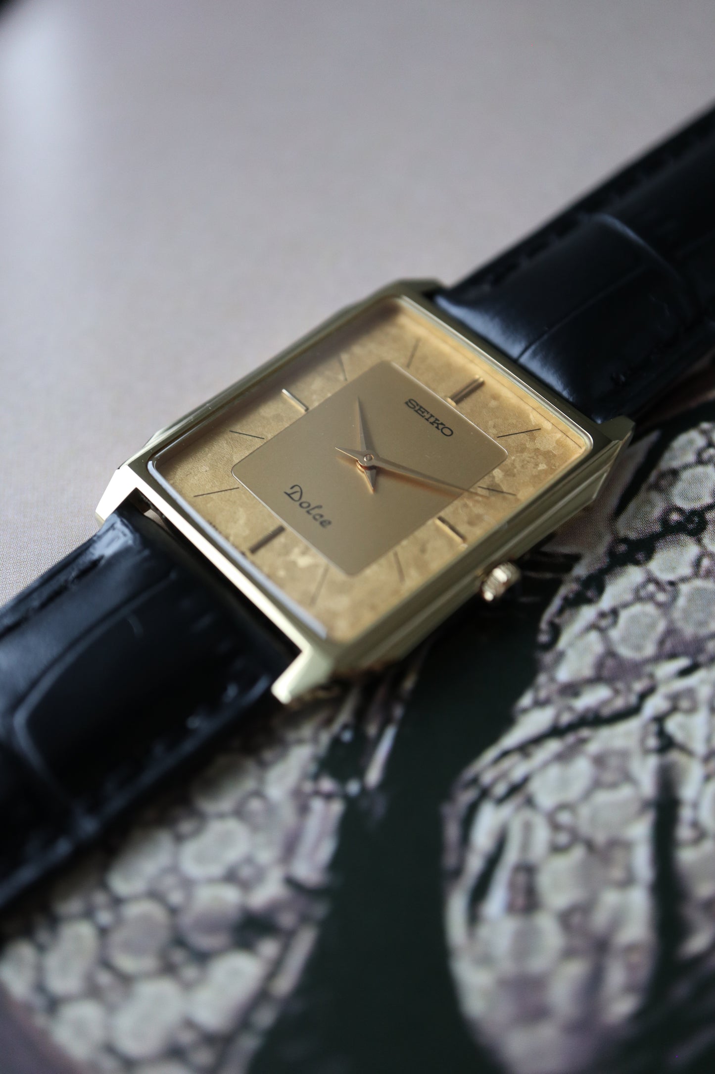Seiko Dolce Tank Quartz 7740-5000 (1986)