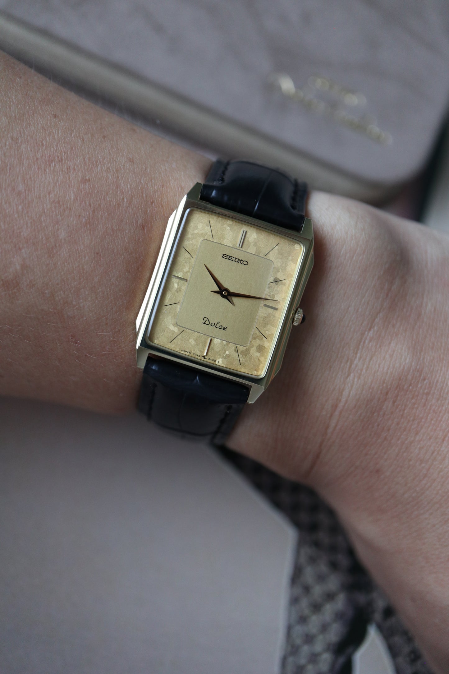 Seiko Dolce Tank Quartz 7740-5000 (1986)
